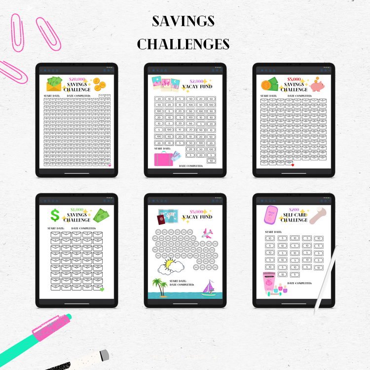 Digital Planner - Ultimate Savings Tracker