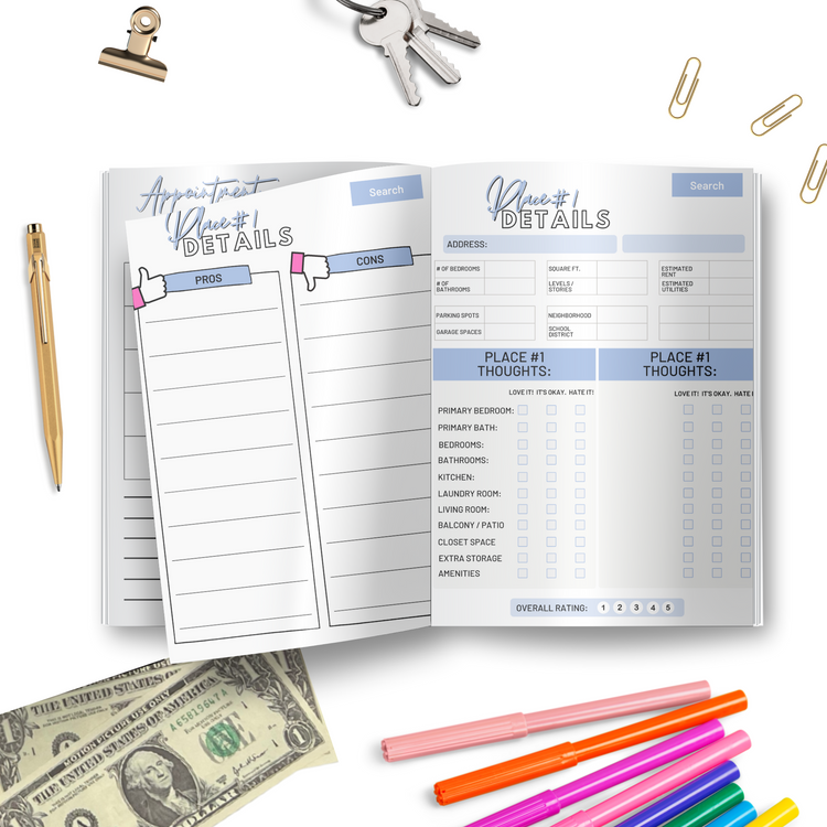 Renter - Friendly Moving Planner Book