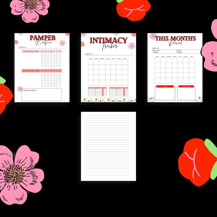 Roses are Red Cycle Tracker Printable