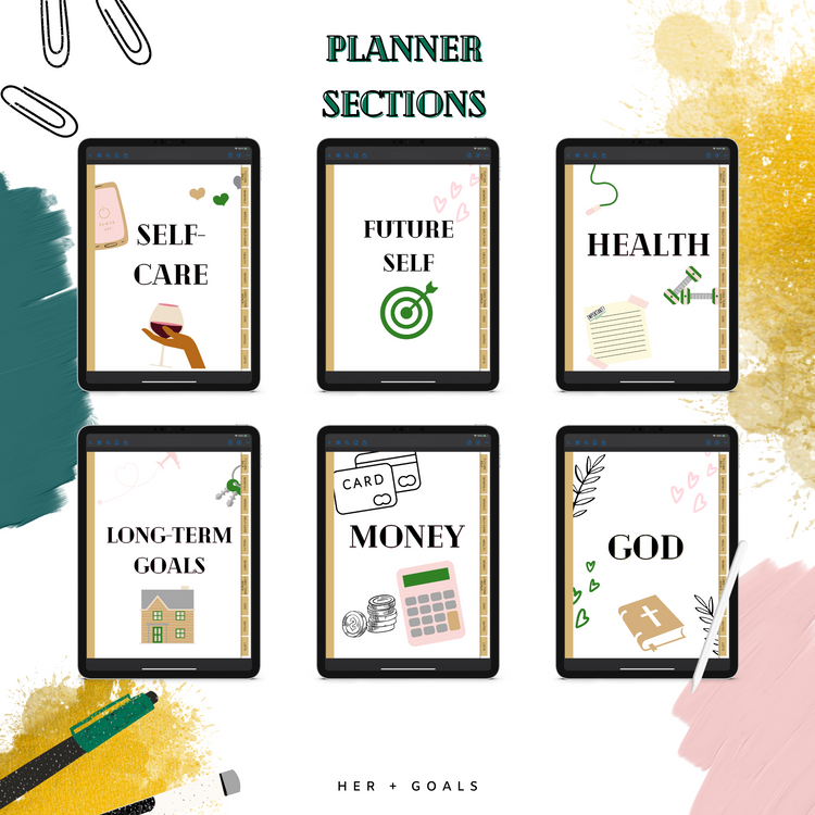 30-Day Growth and Goals Digital Planner