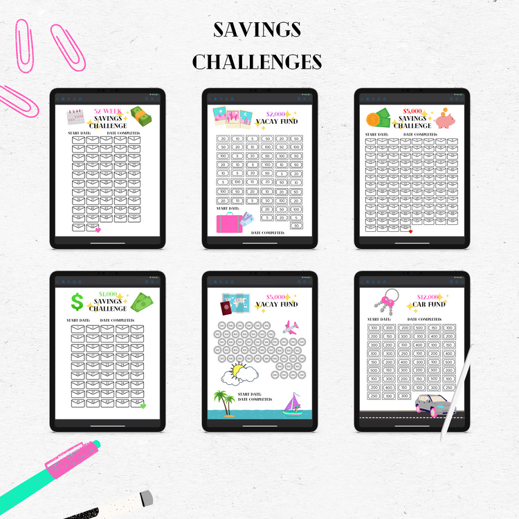 Digital Planner - Starter Savings Tracker