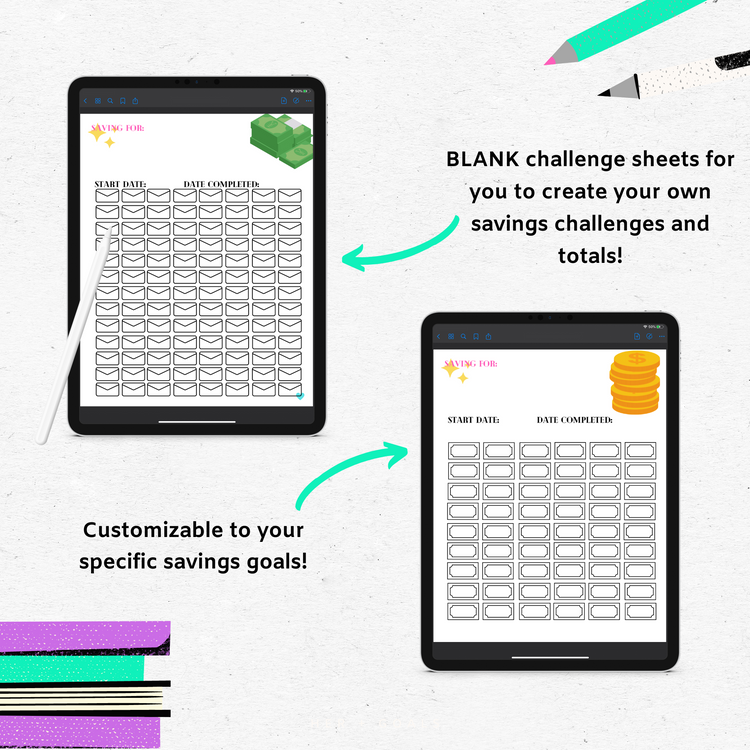 Digital Planner - Starter Savings Tracker